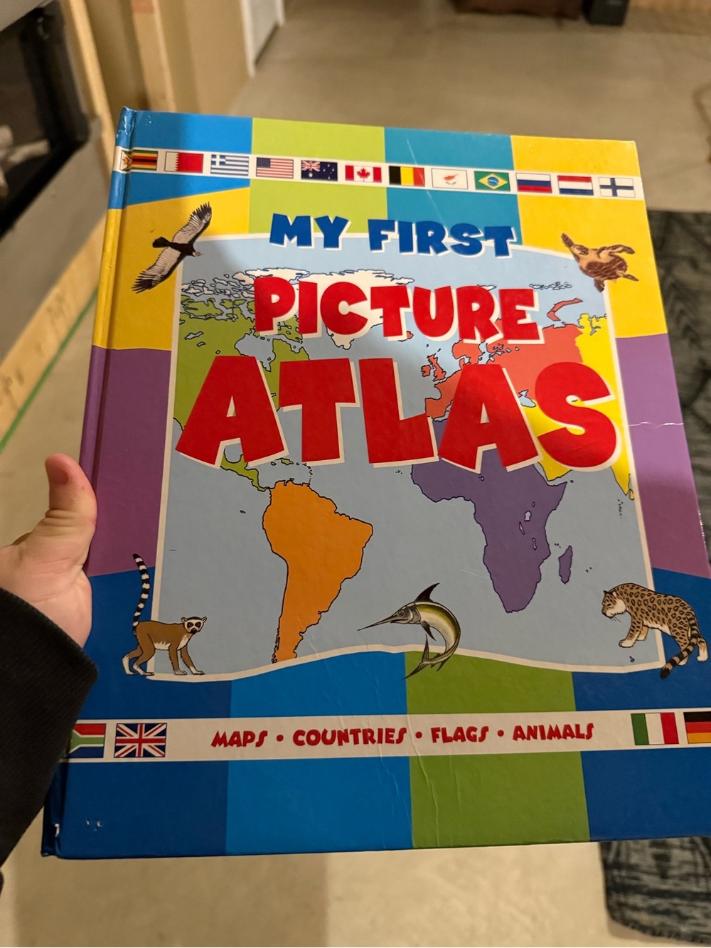 My First Picture Atlas - Colorful World Map Book